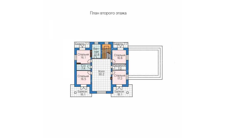 Планировка 3-го этажа проекта id025ks