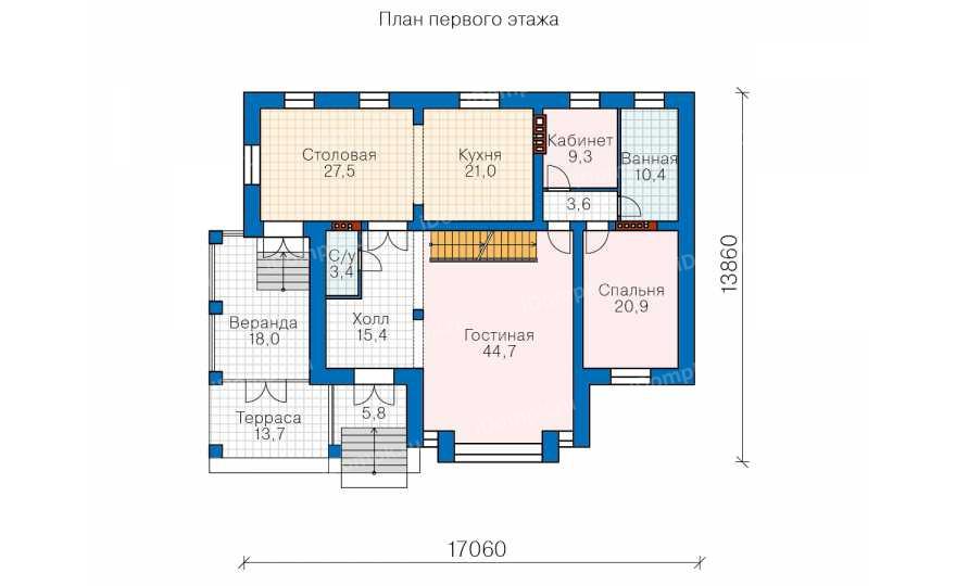 Планировка 2-го этажа проекта id004kr