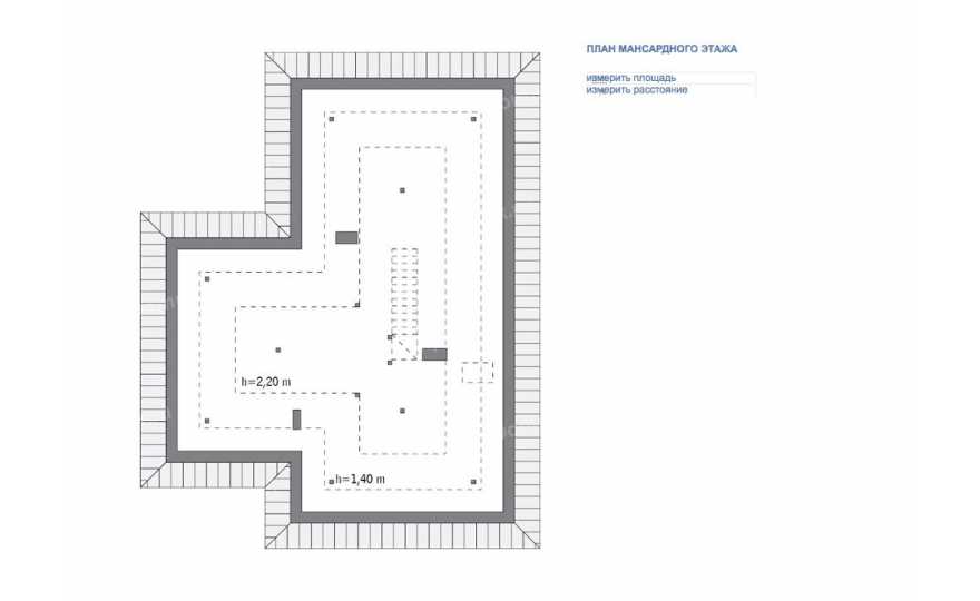 Планировка 2-го этажа проекта p548ge