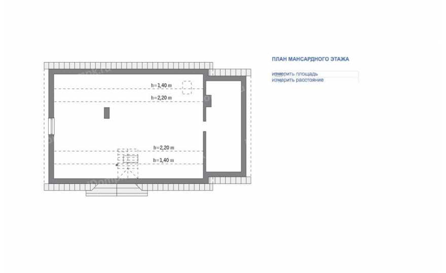 Планировка 2-го этажа проекта p561ge
