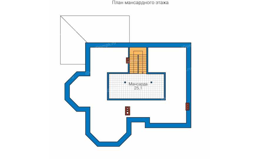 Планировка 3-го этажа проекта id133ke