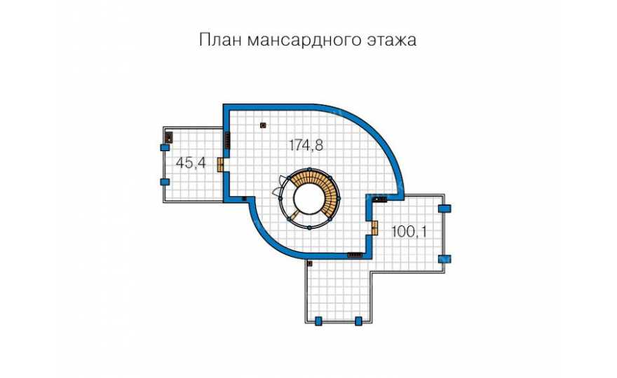 Планировка 4-го этажа проекта id167mk