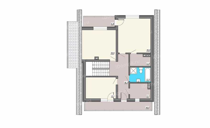 Планировка 2-го этажа проекта p983ge