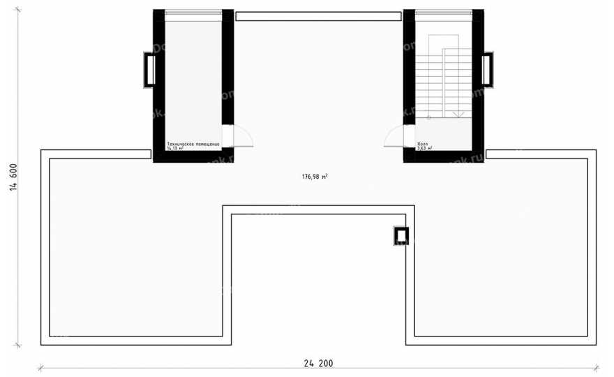 Планировка 3-го этажа проекта p2907gh