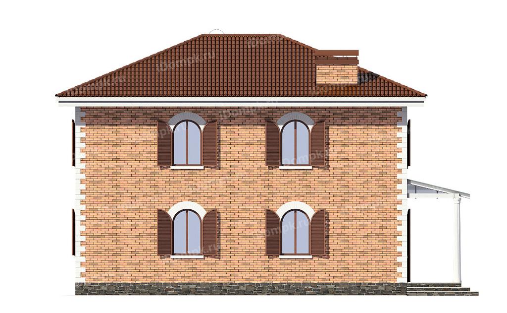 Дом из пеноблоков с арочными окнами. Проект дома ф-139-1к. Проекты домов с лицевого кирпича 140-180. Б 1 139